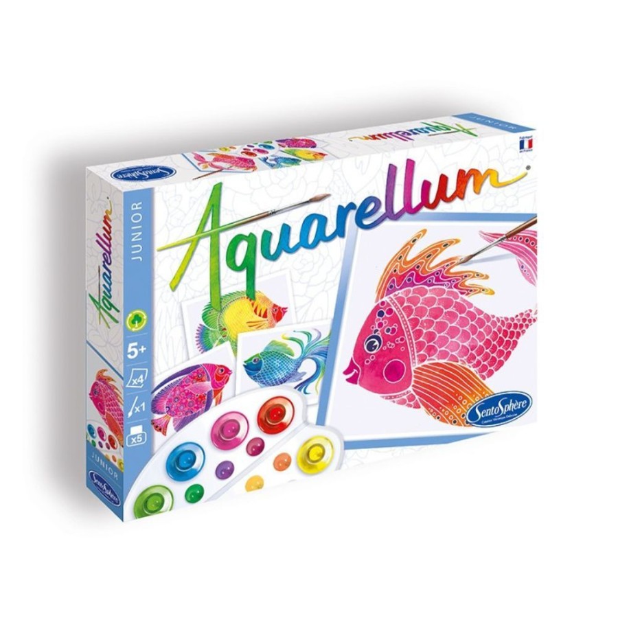 Aquarellum Aquarellum Junior Fish | Kids Art Painting Sets And Colouring By Numbers