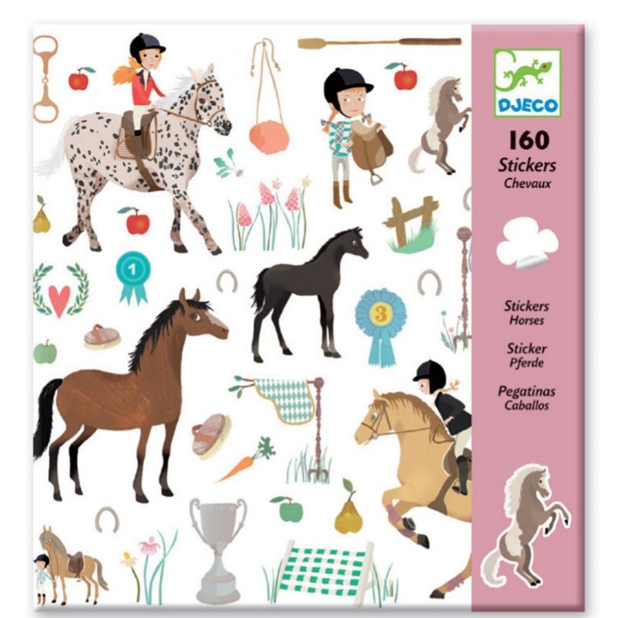 Djeco Djeco Stickers Horses | Crafts For Kids Stickers And Transfers