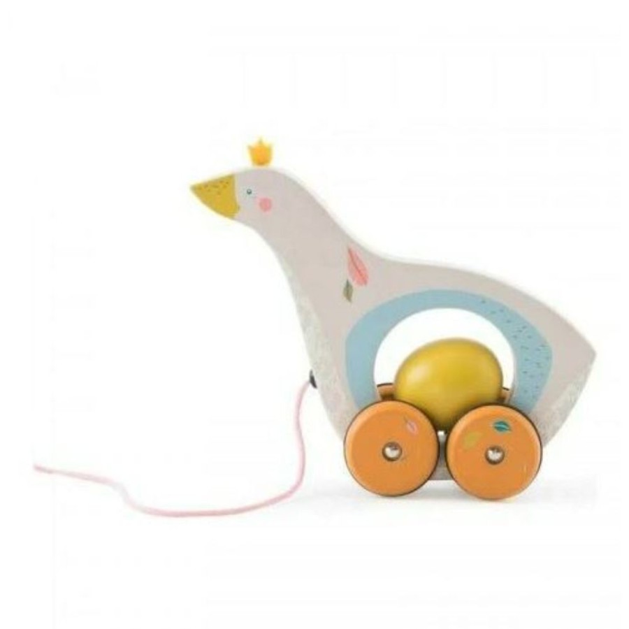 Moulin Roty Pull Along Toys - Moulin Roty Goose & Egg | Toys Wooden Pull And Push Toys