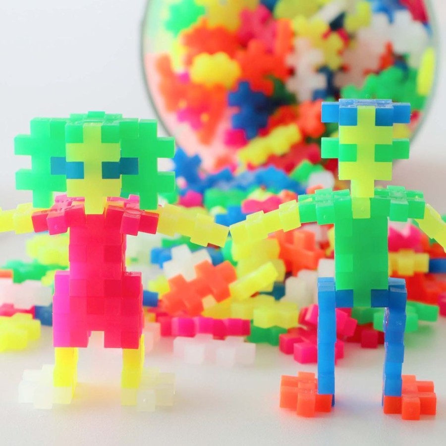 Plus Plus Plus Plus - Open Play Neon (300 Pcs) | Crafts For Kids Making & Modelling