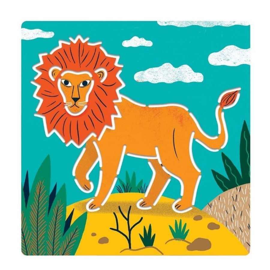 Djeco Djeco Wild Animals Stencils | Kids Art Sketchbooks And Stencils