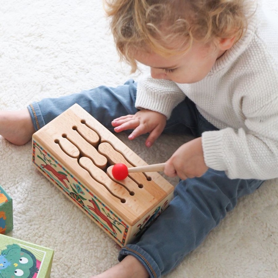 Djeco Djeco Animambo - Wooden Drum | Toys Musical Toys