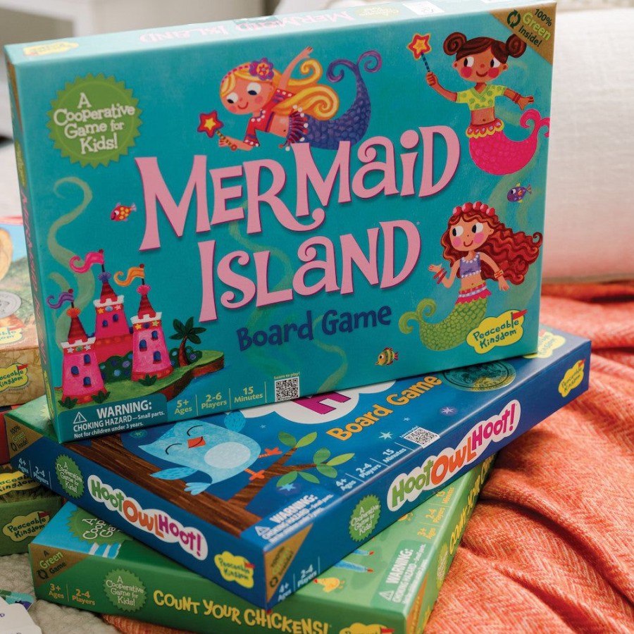 Peaceable Kingdom Mermaid Island - A Peaceable Kingdom Cooperative Game | Toys Toddler Games