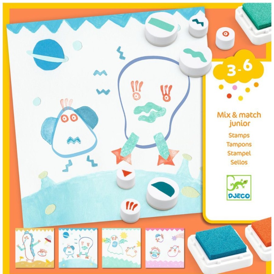 Djeco Djeco Stamps - Up And Away | Kids Art Children'S Stamp Sets