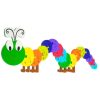 DJECO - By Collection Orange Tree Toys - Caterpillar Alphabet Puzzle | Toys Wooden Puzzles