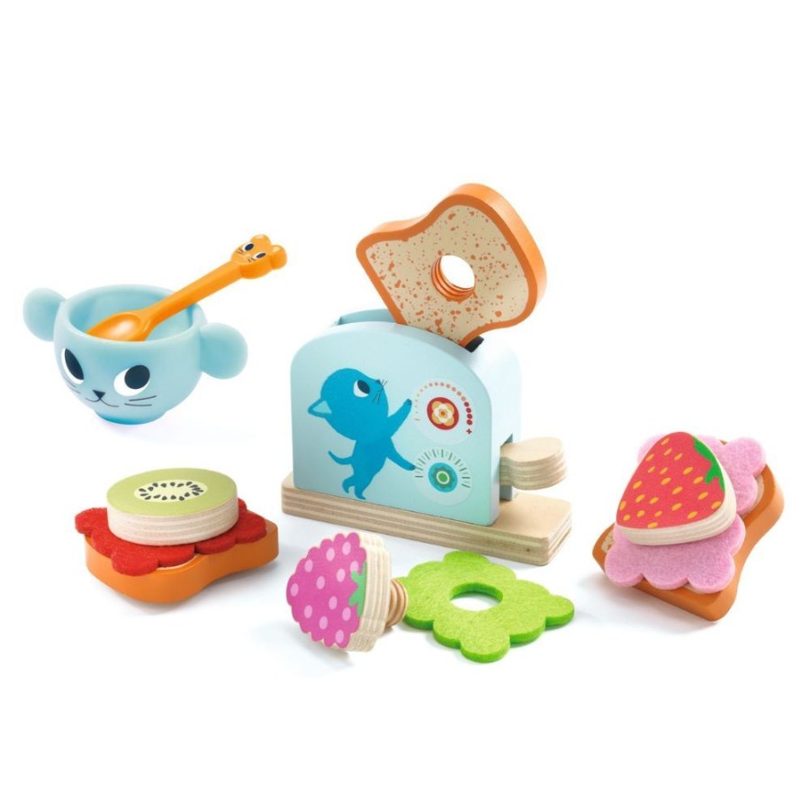 Djeco Djeco Kitchen Toys - Breakfast Time Kittens | Toys Kitchen Toys And Play Foods