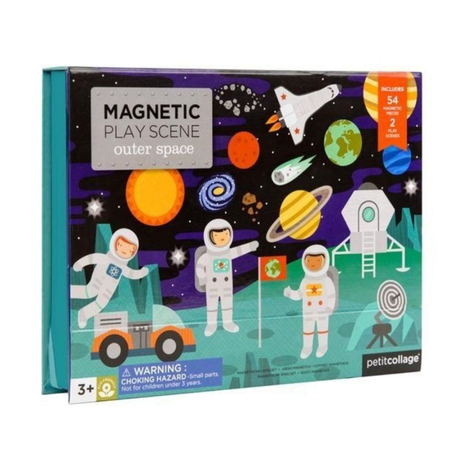 Petit Collage Petit Collage Magnetic Play Scene - Space | Toys Magnetic Toys