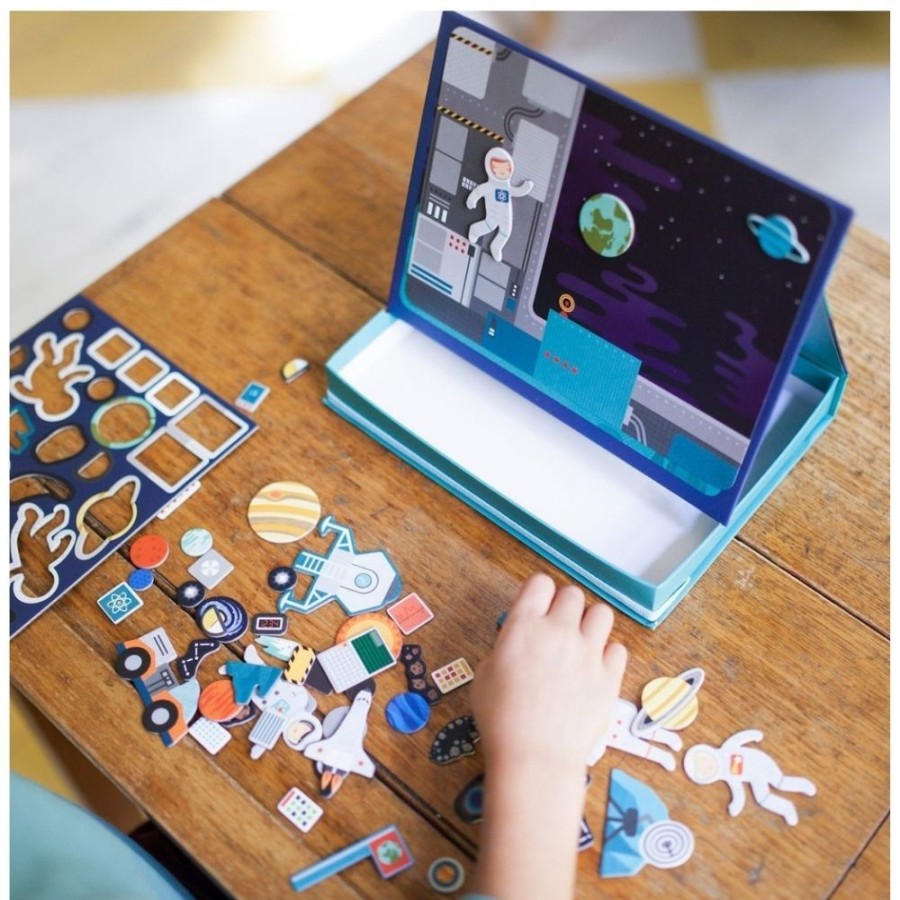 Petit Collage Petit Collage Magnetic Play Scene - Space | Toys Magnetic Toys