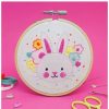 The Make Arcade The Make Arcade Spring Bunny Embroidery Kit | Sew & Knit Childrens Sewing Kits