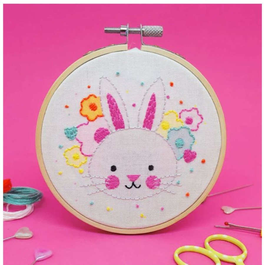 The Make Arcade The Make Arcade Spring Bunny Embroidery Kit | Sew & Knit Childrens Sewing Kits