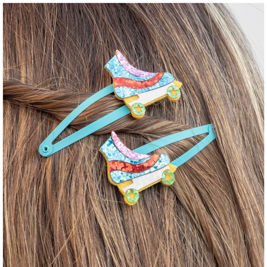 Rex London Rex London Roller Skate Glitter Hair Clips | Toys Kids Dressing Up Accessories