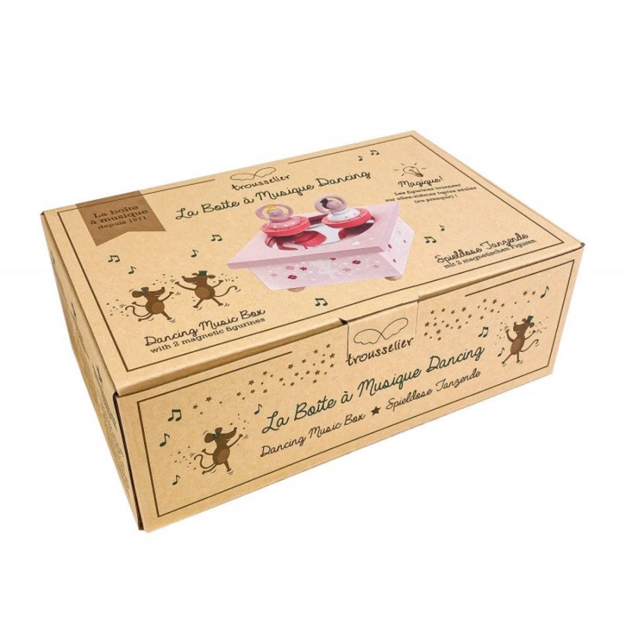 Trousselier Trousselier Music Box - Dancing Ballerina Rose | Kids Room Musical Boxes