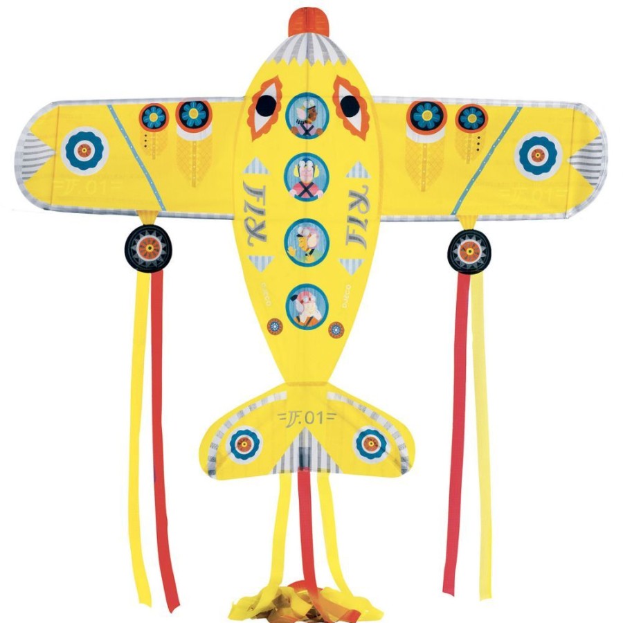 Djeco Djeco Kite - Large Maxi Plane Kite For Children Age 5+ | Toys Kites & Umbrellas