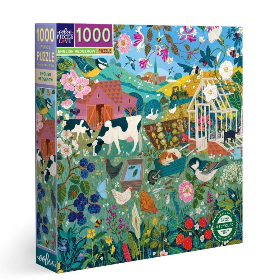 eeBoo Eeboo 1000 Piece Jigsaw Puzzle - English Hedgerow | Toys 1000 Piece Jigsaw Puzzles