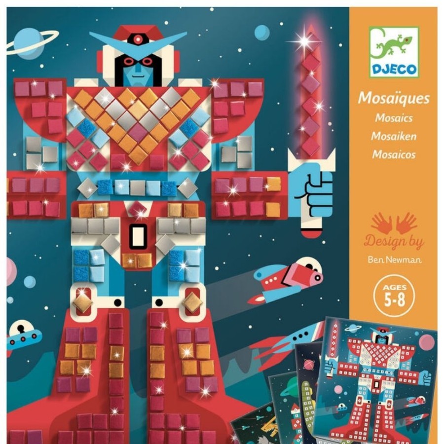 Djeco Djeco Mosaics - Space Battle | Crafts For Kids Crafts For Boys