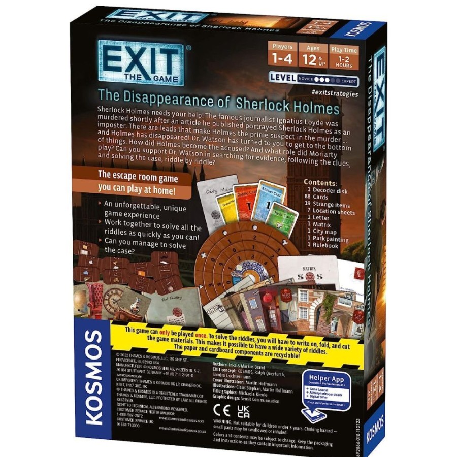 EXIT: The Game Exit Games Disappearance Of Sherlock Holmes | Toys Family Games