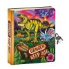 Peaceable Kingdom Peaceable Kingdom Lock & Key Diary - Dinosaur Glow In The Dark | Kids Art Stationery And Diaries