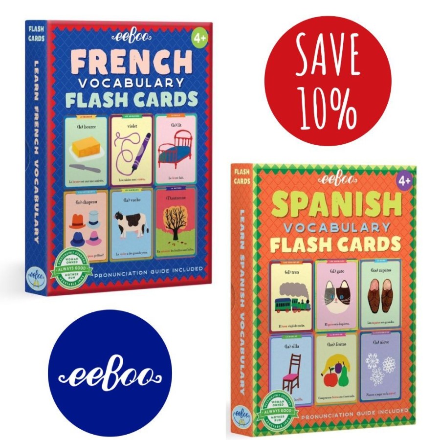 eeBoo Eeboo Language Flash Cards Bundle - Save 10% | Toys Learning Toys