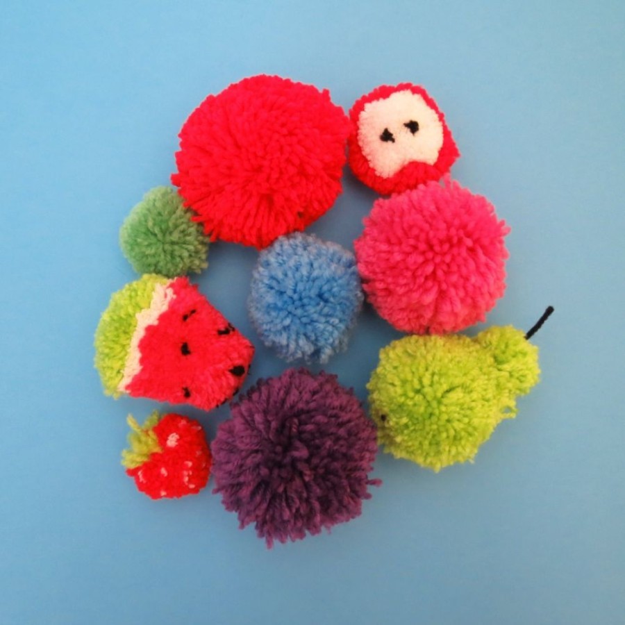 Buttonbag Buttonbag Pompom Making Suitcase Kit | Sew & Knit Childrens Knitting Kits