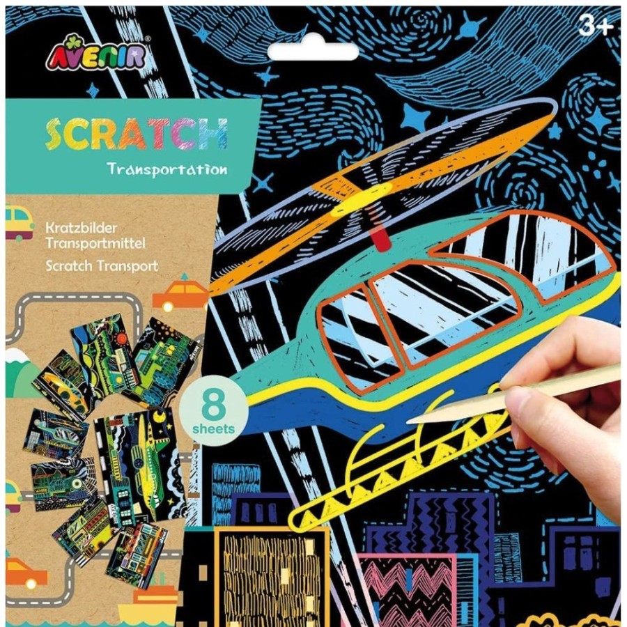 Avenir Arts and Crafts Avenir Scratch - Transportation | Crafts For Kids Crafts For Boys