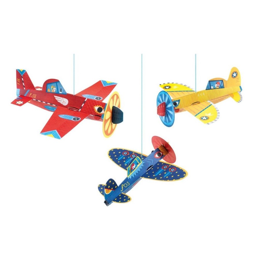 Djeco Djeco Hanging Planes | Kids Room Decor & Height Charts