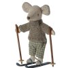 Maileg Maileg Winter Mouse With Ski Set, Big Brother | Kids Room Soft Toys