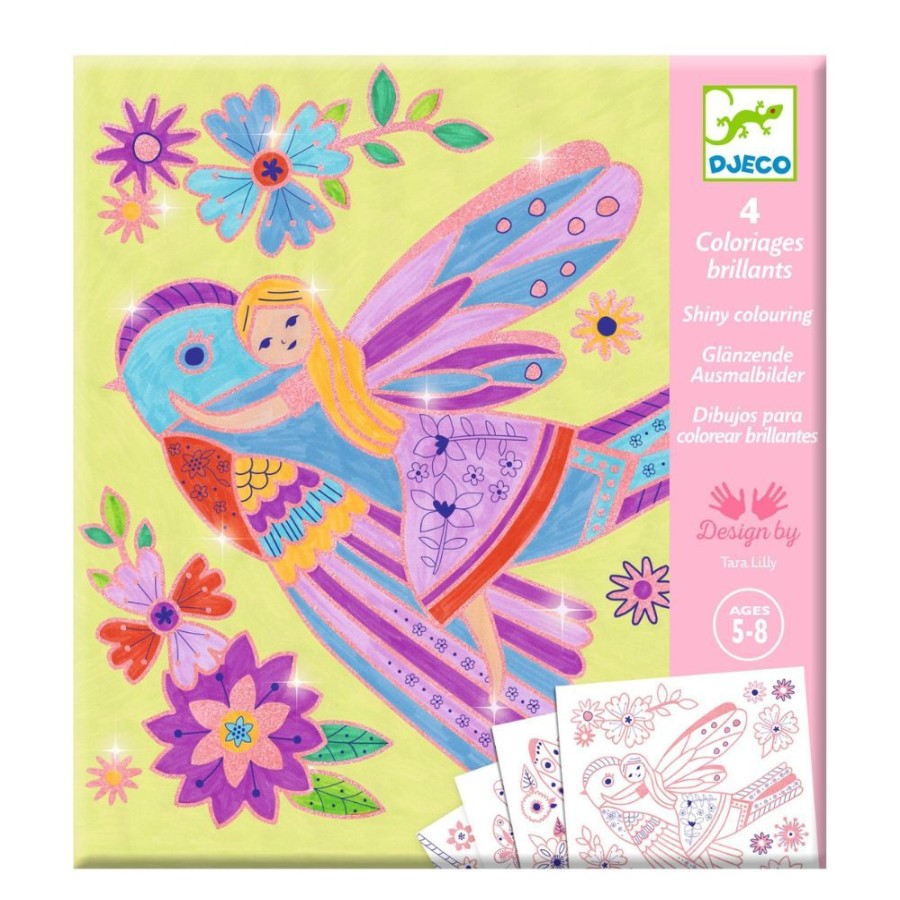 Djeco Djeco Colouring Surprises - Little Wings | Kids Art Colouring In & Posters