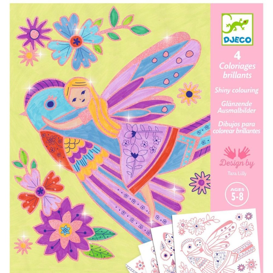 Djeco Djeco Colouring Surprises - Little Wings | Kids Art Colouring In & Posters