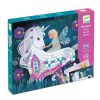 Djeco Djeco Mosaic, The Enchanted World - Unicorn Mosaic Kit 6 Yrs + | Crafts For Kids Collages