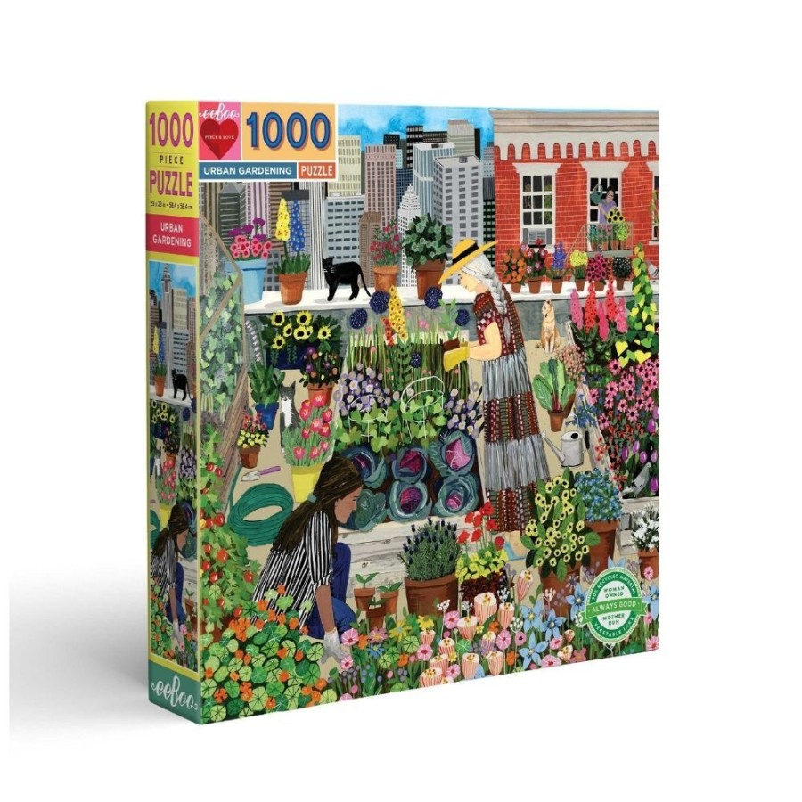 eeBoo Eeboo 1000 Piece Puzzle - Urban Gardening | Toys Jigsaw Puzzles