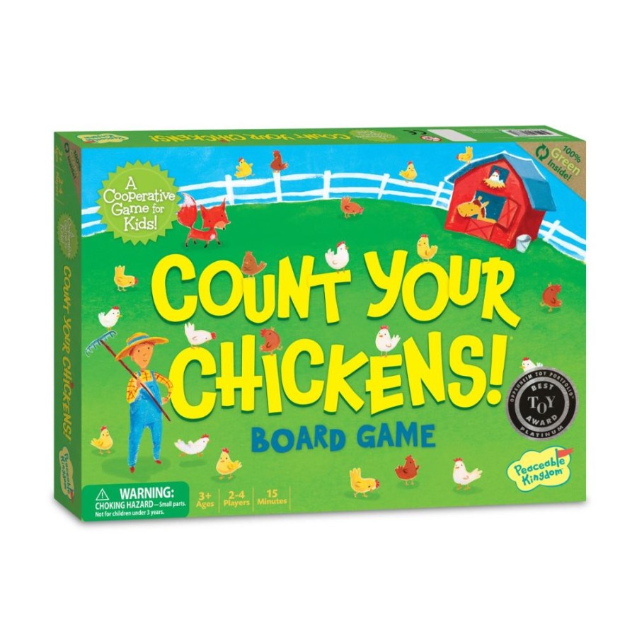 Peaceable Kingdom Count Your Chickens Board Game - Cooperative Game | Toys Toddler Games