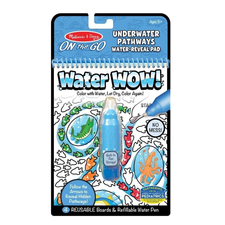 Melissa and DougSALE!! Melissa And Doug Water Wow Reveal Pad Underwater Pathways | Kids Art Magic Water Painting