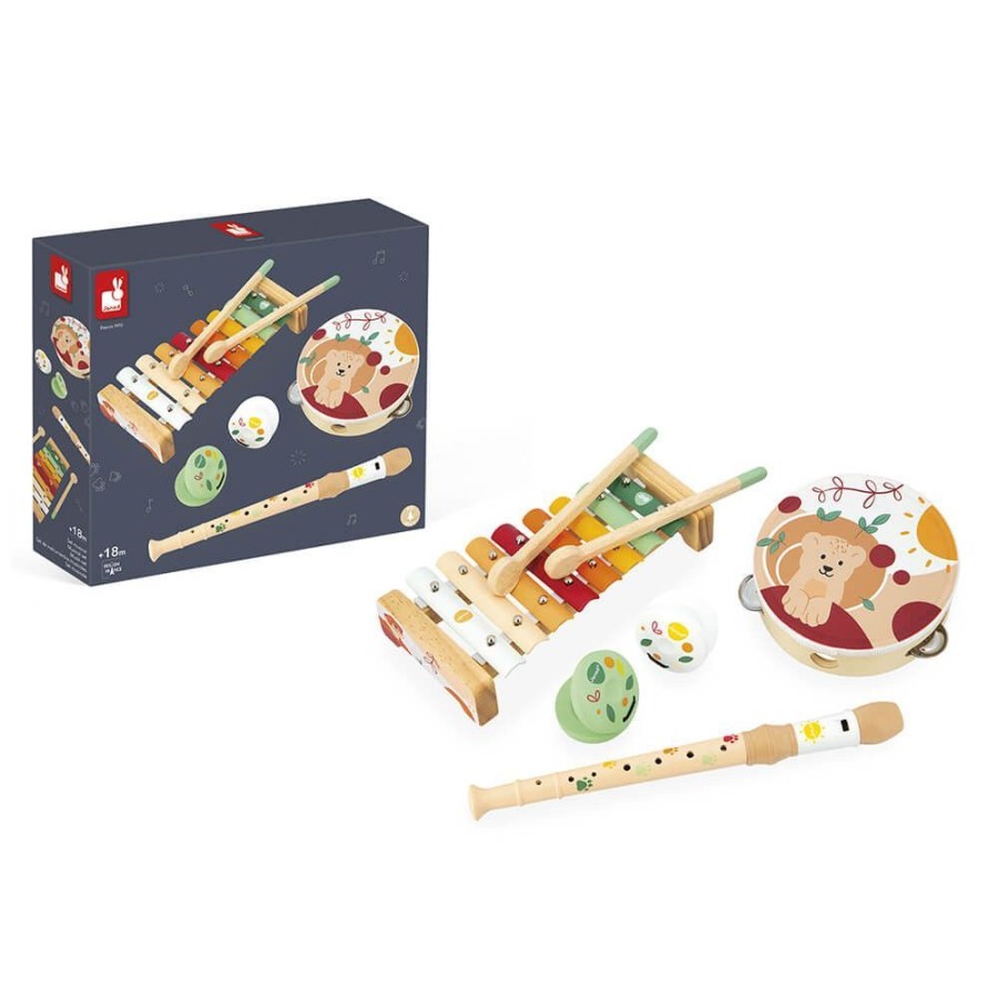 Janod Janod Musical Set Of 5 Instruments - Sunshine | Toys Musical Toys