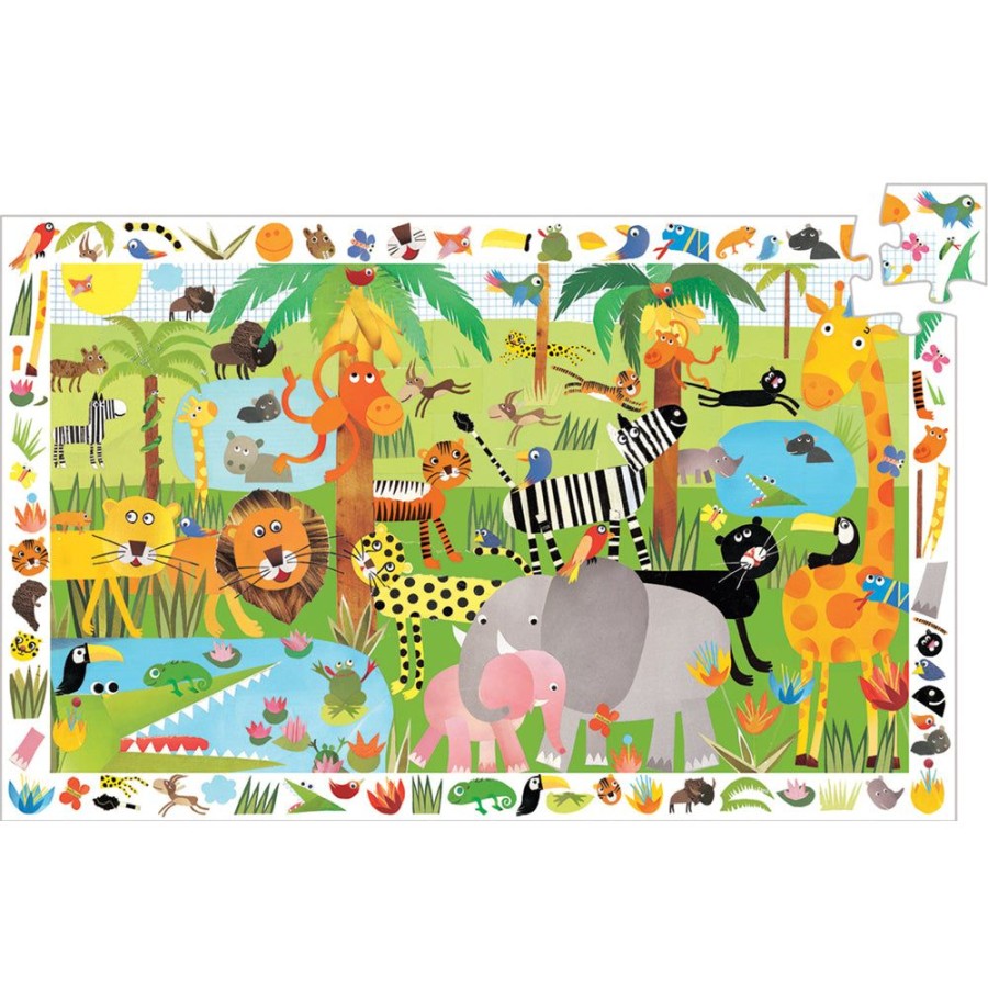 Djeco Djeco Observation Childrens Jigsaw Puzzle, Jungle | Toys Jigsaw Puzzles