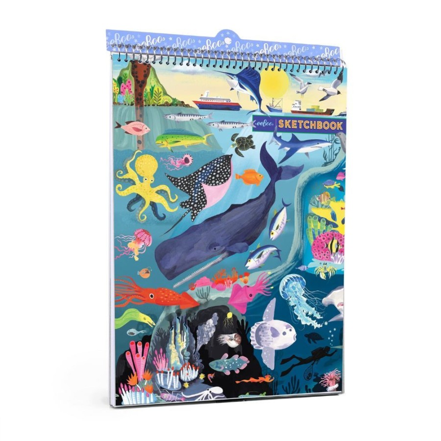 eeBoo Eeboo Under The Sea Sketchbook | Kids Art Sketchbooks And Stencils