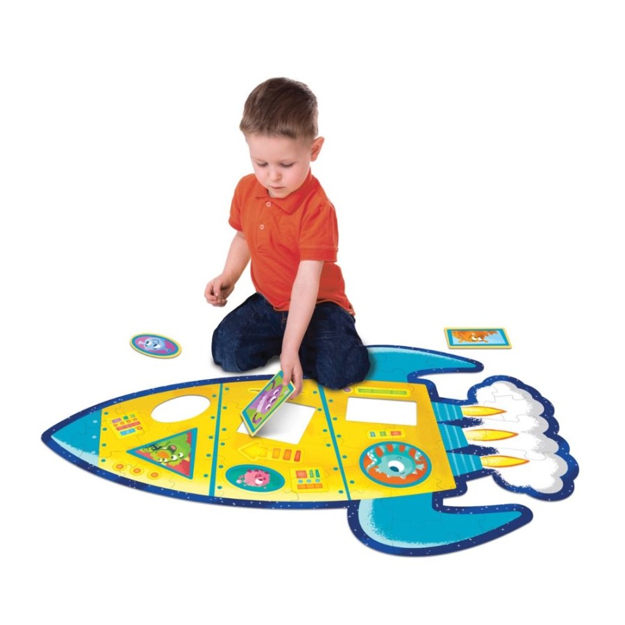 Peaceable Kingdom Peaceable Kingdom Shiny Rocket Floor Puzzle | Toys Jigsaw Puzzles