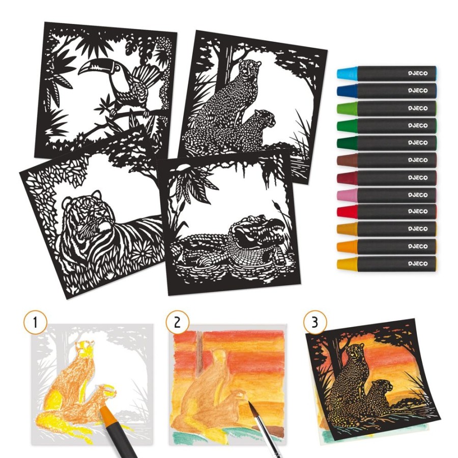 Djeco Djeco Watercolour Workshops - Backlighting | Kids Art Art Gift Sets