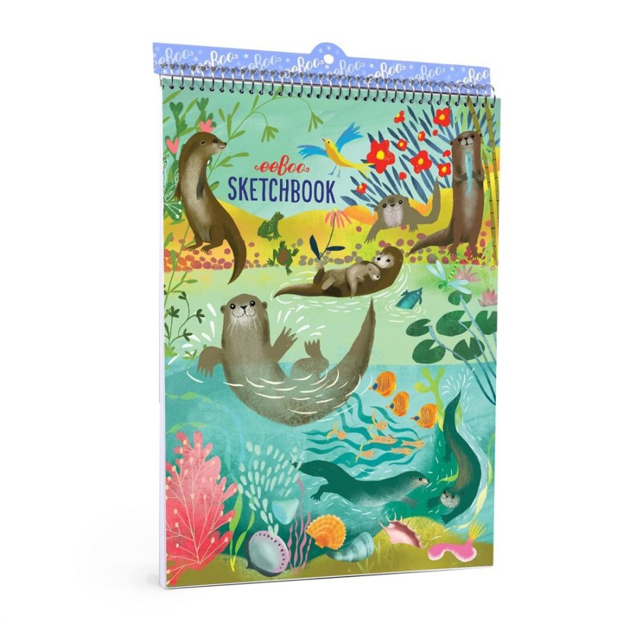 eeBoo Eeboo Otters Sketchbook | Kids Art Sketchbooks And Stencils