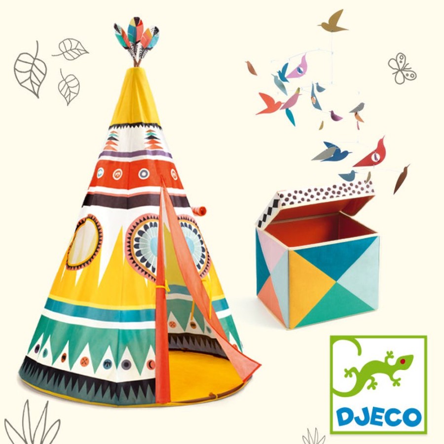 Djeco Djeco Teepee Tent - Kids Tipi | Toys Playhouses And Indoor Tents