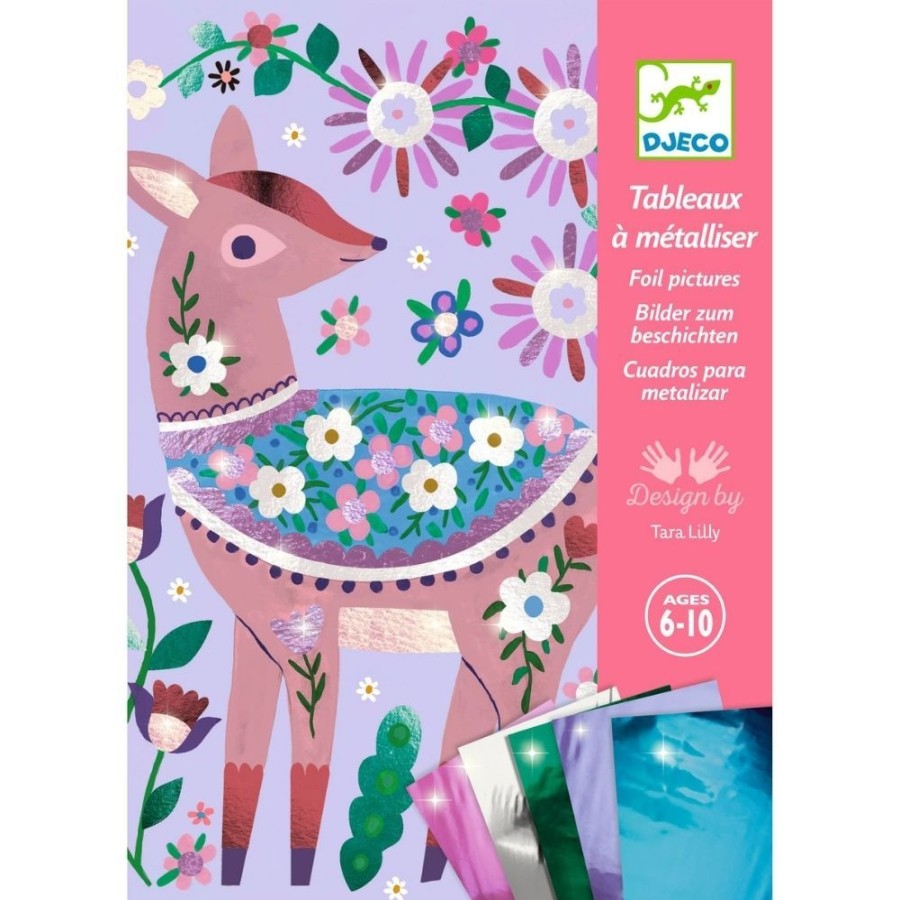 Djeco Djeco Foil Art - Pretty Wood | Crafts For Kids Foil & Glitter Art