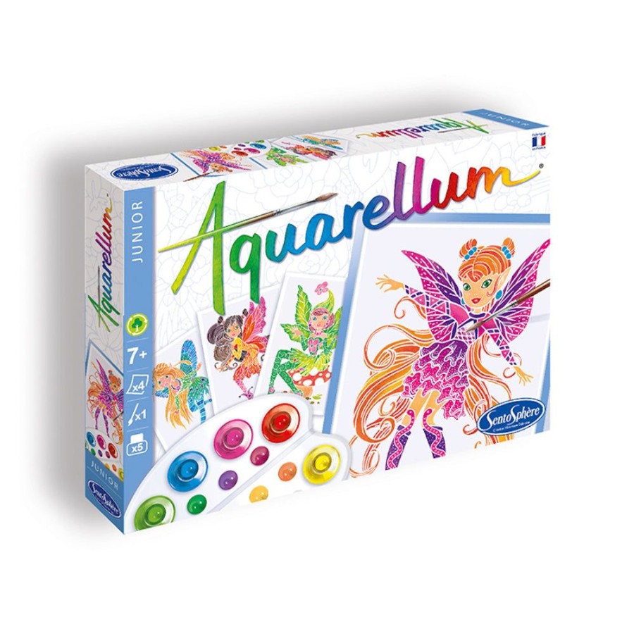 Aquarellum Aquarellum Junior Fairies Painting Set | Kids Art Painting By Numbers