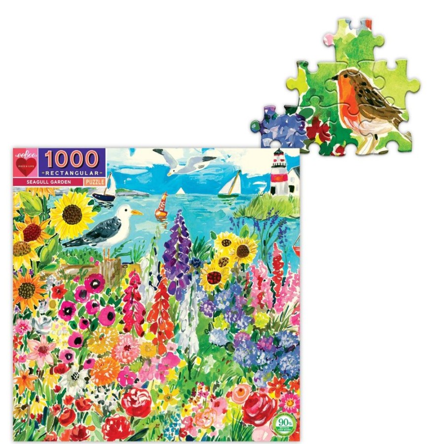 eeBoo Eeboo Seagull Garden - 1000 Piece Puzzle | Toys 1000 Piece Jigsaw Puzzles