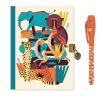 Djeco Djeco Lovely Paper - Owen Secret Notebook And Secret Invisible Ink Pen | Kids Art Djeco Lovely Paper