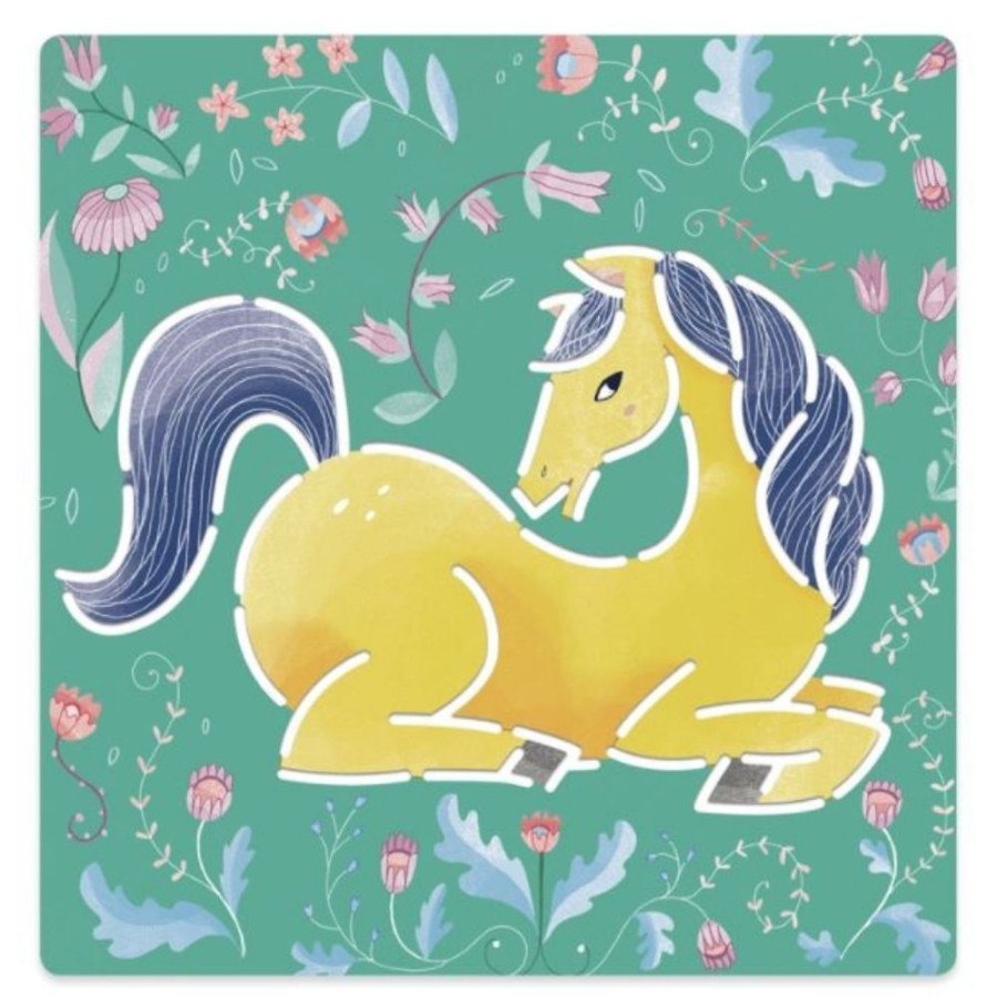 Djeco Djeco Horses Stencils | Kids Art Sketchbooks And Stencils