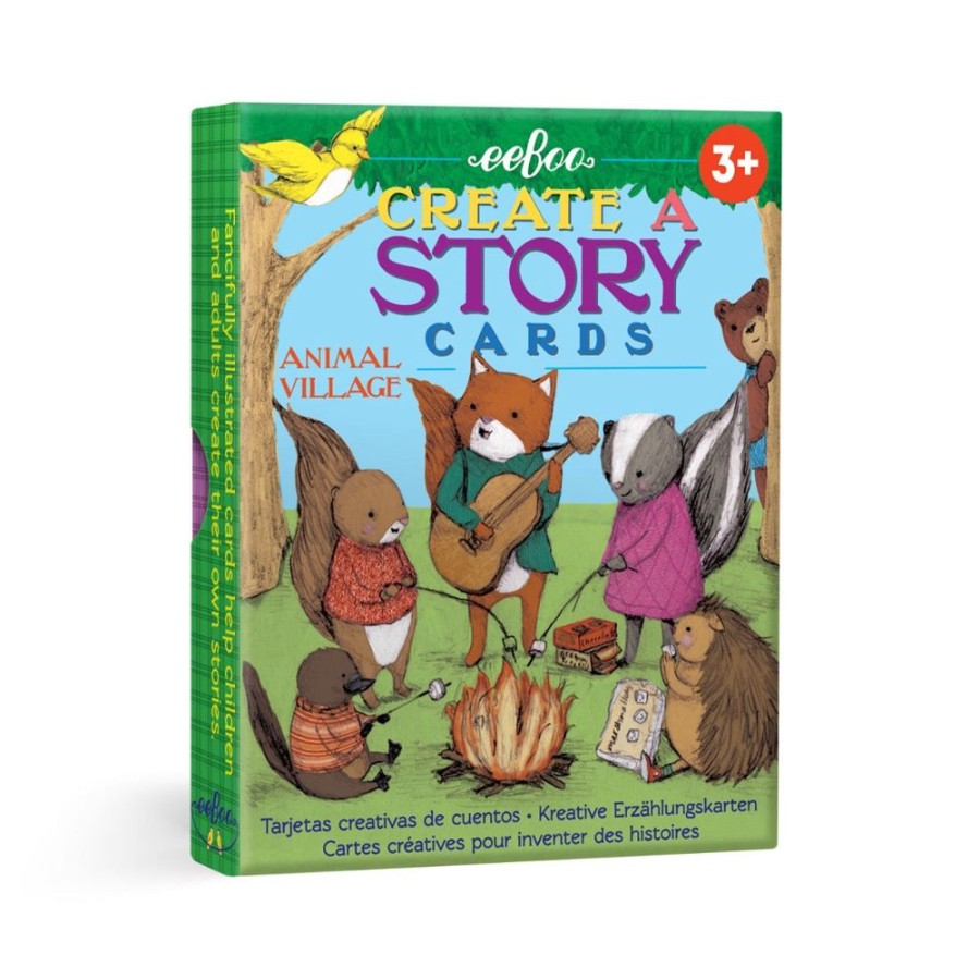 eeBoo Eeboo Create A Story Cards - Animal Village | Toys Puppets & Story Telling