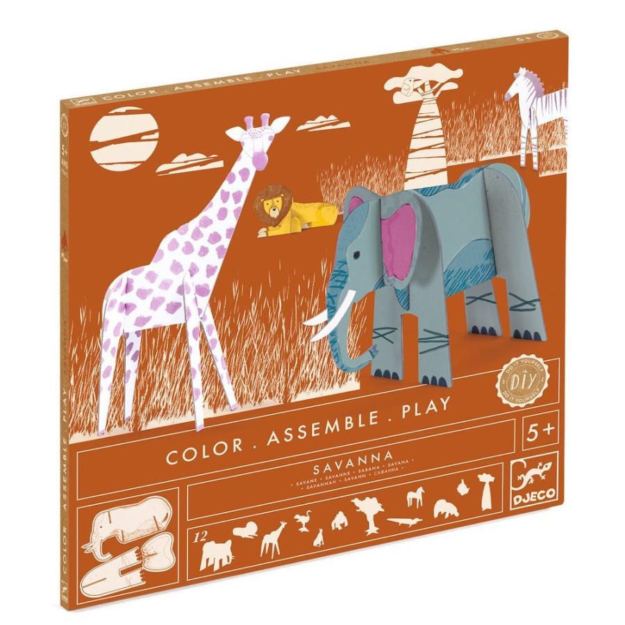 Djeco Djeco Colour, Assemble, Play - Savannah | Toys Imaginative Play