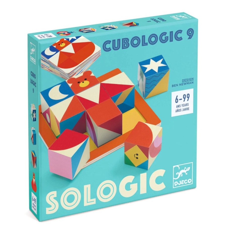 DJECO - By Collection Djeco Sologic Cubologic 9 - Logical Game To Play Solo | Toys Family Games