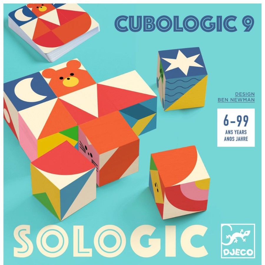 DJECO - By Collection Djeco Sologic Cubologic 9 - Logical Game To Play Solo | Toys Family Games