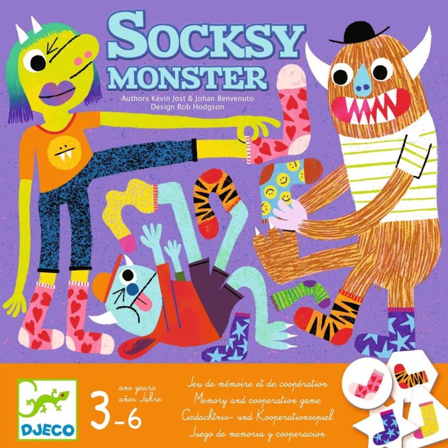 Djeco Djeco Socksy Monster Cooperation Game 3-6 Yrs | Toys Toddler Games