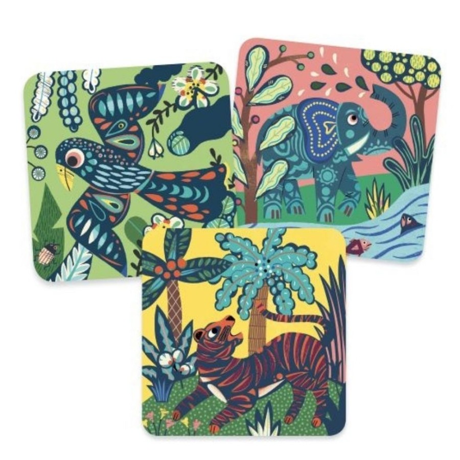 DJECO - By Collection Djeco Scratch Boards - Big Animals | Crafts For Kids Scratch Art